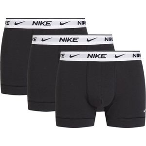 Nike - Everyday Cotton Boxershort Trunk - Zwart Wit - Verpakking van 3 Stuks