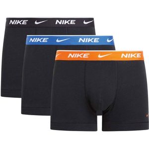Nike - Everyday Cotton Boxershorts - Zwart - Oranje - Blauw - 3-Pack