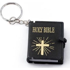 Akyol - Holy Bible sleutelhanger - bijbel - kerk - geloof - cadeau - jezus - geschenk - kruis - kado - gift - christelijk - christendom