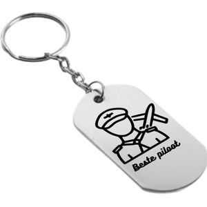 Akyol - Piloot Sleutelhanger - cadeau - kado - geschenk - gift - vliegtuig - vliegveld - werk - hobby - verassing - verjaardag - feestdag - airport - airplane - klm - baan - beroep - Boeing - airbus