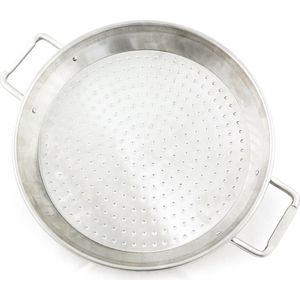 35 cm Gepolijste Gietijzeren Paella Pan met Twee Handgrepen - Voor