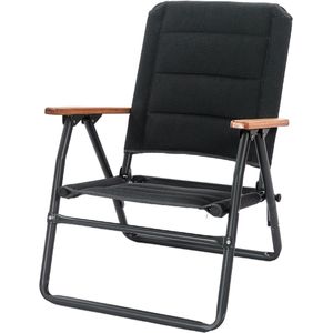 Human Comfort Ocana 3D Mesh Low Klapstoel - Camping klapstoel opvouwbaar - Zwart