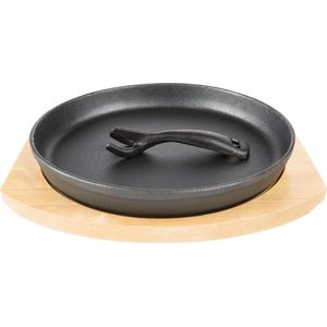 Grill Guru - Iron Cooking Plate - Holder - Ijzeren Kookplaat - Houder - 25cm