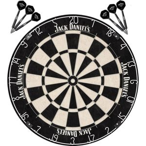 ABC Darts - Dartbord Jack Daniels met 2 Sets Dartpijlen