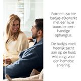 The One - Towelling Badjas - Denim - 100% Gekamd Badstofkatoen - Vocht Absorberend