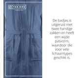 The One - Towelling Badjas - Denim - 100% Gekamd Badstofkatoen - Vocht Absorberend