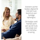 The One Towelling Badjas - Zachte kamerjas - Vocht absorberend - 100% Gekamd badstofkatoen - S/M - Navy