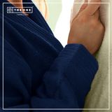 The One Towelling Badjas - Zachte kamerjas - Vocht absorberend - 100% Gekamd badstofkatoen - S/M - Navy