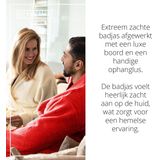 The One Towelling Badjas - XXL/XXXL - Zachte kamerjas - Vocht absorberend - 100% Gekamd badstofkatoen - Rood