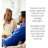 The One Towelling Badjas - Zachte kamerjas - Vocht absorberend - 100% Gekamd badstofkatoen - S/M - Koningsblauw