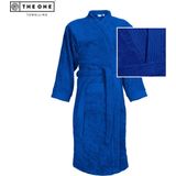 The One Towelling Badjas - Zachte kamerjas - Vocht absorberend - 100% Gekamd badstofkatoen - S/M - Koningsblauw