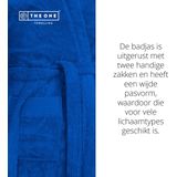 The One Towelling Badjas - Zachte kamerjas - Vocht absorberend - 100% Gekamd badstofkatoen - L/XL - Koningsblauw