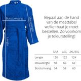 The One Towelling Badjas - Zachte kamerjas - Vocht absorberend - 100% Gekamd badstofkatoen - L/XL - Koningsblauw