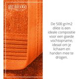 The One Towelling Classic Gastendoek - 30 x 50 cm - Kleine handdoek - Hoge vochtopname - 100% Gekamd katoen - Oranje