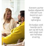 The One Towelling Badjas - Zachte kamerjas - Vocht absorberend - 100% Gekamd badstofkatoen - L/XL - Geel