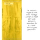 The One Towelling Badjas - Zachte kamerjas - Vocht absorberend - 100% Gekamd badstofkatoen - XXL/XXXL - Geel