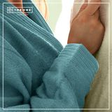 The One Towelling Badjas - Zachte kamerjas met capuchon - Vocht absorberend - 100% Gekamd badstofkatoen - S/M - Petrol