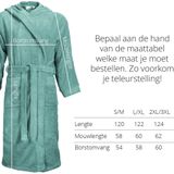 The One Towelling Badjas - Zachte kamerjas met capuchon - Vocht absorberend - 100% Gekamd badstofkatoen - S/M - Petrol