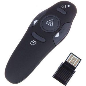 Draadloze Wireless USB Presenter Met Laser Pointer - PowerPoint Afstandsbediening - Grijs/Zwart