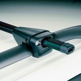 Twinny load Universele Dakdragerset Twinny Logico Key 120cm Zwart Staal voor auto's met open reling