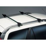 Twinny load Universele Dakdragerset Twinny Logico Key 120cm Zwart Staal voor auto's met open reling
