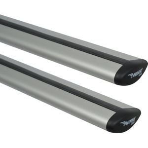 Twinny Load - Fly Bar - Dakdrager - Zilver - Aluminium - 124 cm