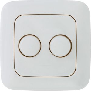 EcoDim - Afdekraam - Wit - Geschikt voor Busch Jaeger Reflex SI