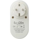 EcoDim - DIM.06 - Stekkerdimmer - 0-100W - Fase Afsnijding