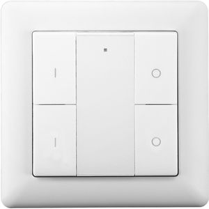 EcoDim - Draadloze Schakelaar - Smart WiFi - ED-10012 - ZigBee - 2-voudig Schakelaar - Wit