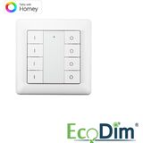 Draadloze Zigbee schakelaar van EcoDim - Werkt met de bekende verlichting apps - 4 groepen - Wit