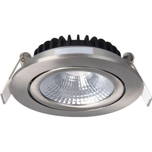 Led inbouwspot | Nikkel | Rond | 2000K-3000K | Ø 85mm | IP54 | 5W | EcoDim