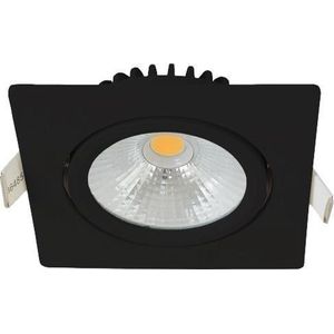 EcoDim LED inbouwspot 5W DimToWarm 85mm 36gr vierkant verstelbaar zwart - LED4760