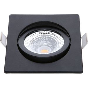 EcoDim LED inbouwspot 5W DimToWarm 85mm 36gr vierkant verstelbaar zwart - LED4760