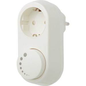 EcoDim - LED Stekkerdimmer - Smart WiFi - ECO-DIM.06 - Fase Afsnijding RC - Z-Wave - Opbouw - Enkel Knop - 0-100W - Wit