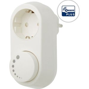 EcoDim Z-Wave stekkerdimmer voor led - Stopcontact dimmer, 0-100W LED - Niet geschikt voor Belgische stopcontacten - Wit