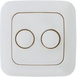 Zigbee Duo Dimmer Inbouw 2x 0-100W (EcoDi - DIM.0 - Fase Afsnijding)