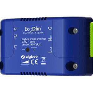 EcoDim - Zigbee Inline Led Dimmer - Compatibel met Smart Home - Compact Ontwerp