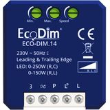 Led dimmer module 0-250W | Fase aan- en afsnijding (RLC) | EcoDim DIM.14