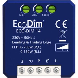 Led dimmer module 0-250W | Fase aan- en afsnijding (RLC) | EcoDim DIM.14