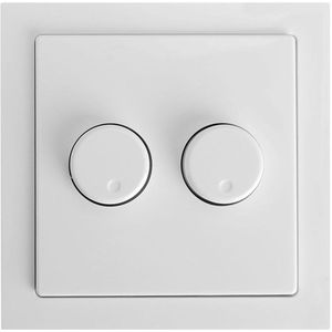 Busch-Jaeger Future Linear - Duo Dimmerknop - Wit - Inclusief Centraalplaat en Raamwerk