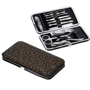 Luxe 12-delige Manicureset & Pedicureset - met Lederen etui