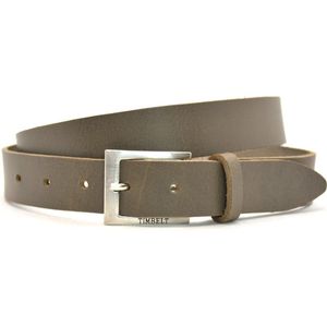 Timbelt 3cm grijze riem - damesriem/herenriem -grijs - 100% leder - Maat 95 - Totale lengte riem 110 cm