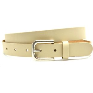 Dames Riem Cream - Beige Dames - Riemmaat 95 - Totale Lengte 110 cm