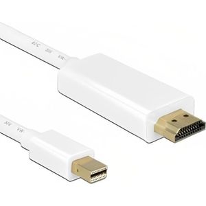 Supersnelle GOLD PLATED Mini Displayport (Thunderbolt) Naar HDMI Kabel / Adapter / Converter Mini Display Port To HDMI (Male) Voor Apple / Mac / Macbook - 3 meter
