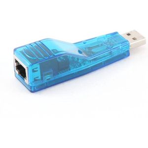 USB-A naar RJ45 - Fast Ethernet LAN Adapter - Blauw - USB2.0 - CAT5