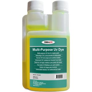 TORALIN UV Additief- Lekdetectie UV Vloeistof Olie en Brandstof 250 ml