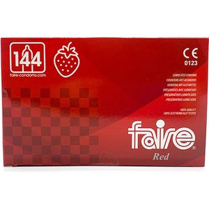 Faire Red condooms aardbeiensmaak 144 stuks