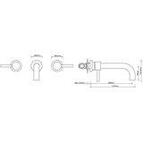 Wastafelkraan wiesbaden caral 2-knops rvs look