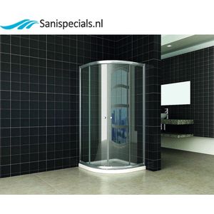 Wiesbaden Douchecabine - Kwartrond 90x90x190 cm - 5mm Helder Glas