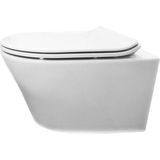 Vesta Wandcloset Met Flatline Toiletzitting Softclose En Quick Release